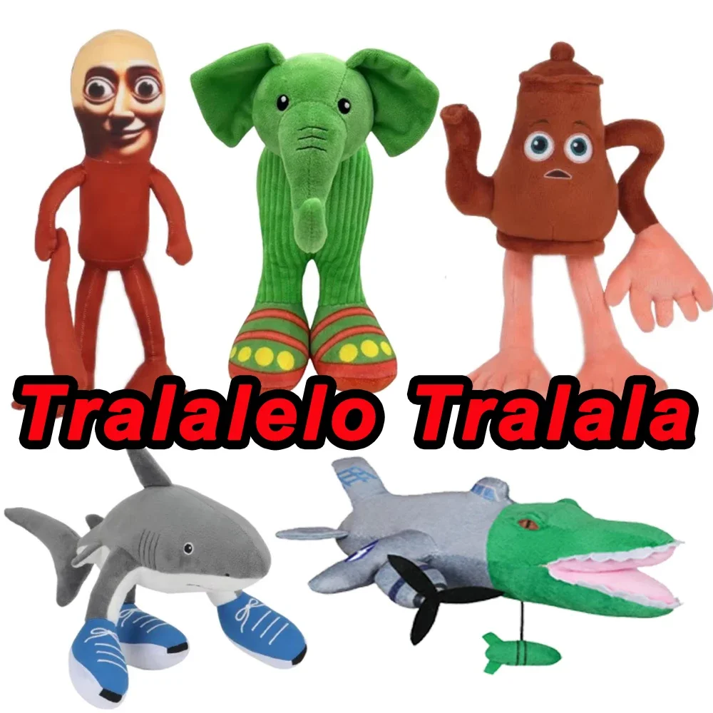 23 стиля Tralalelo Tralala плюшевая Tungtungtung итальянская Brainrot Al Tralalero Tralala плюшевая кукла мягкая подушка игрушки на заказ