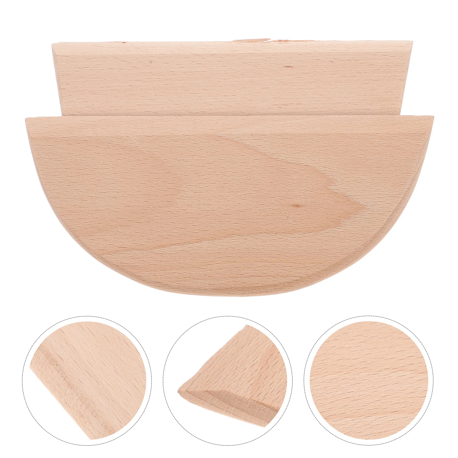 

2Pcs Wooden Dough Scraper Thick Design Comfortable Handle Pizza Cutter Dough Cutter Kitchen Tool Baking