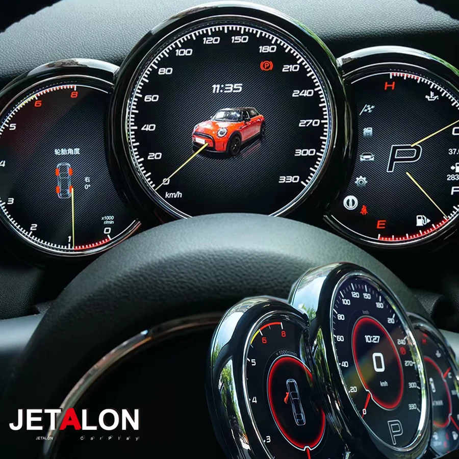 لسيارات Bmw Mini 2006-2023 الرقمية الافتراضية قمرة القيادة أداة قياس العنقودية لوحة القيادة شاشة عداد السرعة LCD ترقية لينكس #1