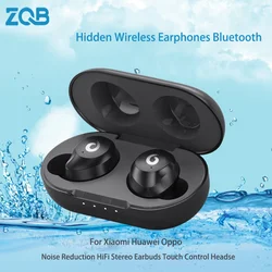 Z0B X9 Tws Hidden Headsets BT5.3Noise Reduction Earbuds HeadsetsWireless Bluetooth Earphones withMicrophone Work On All Smartpho