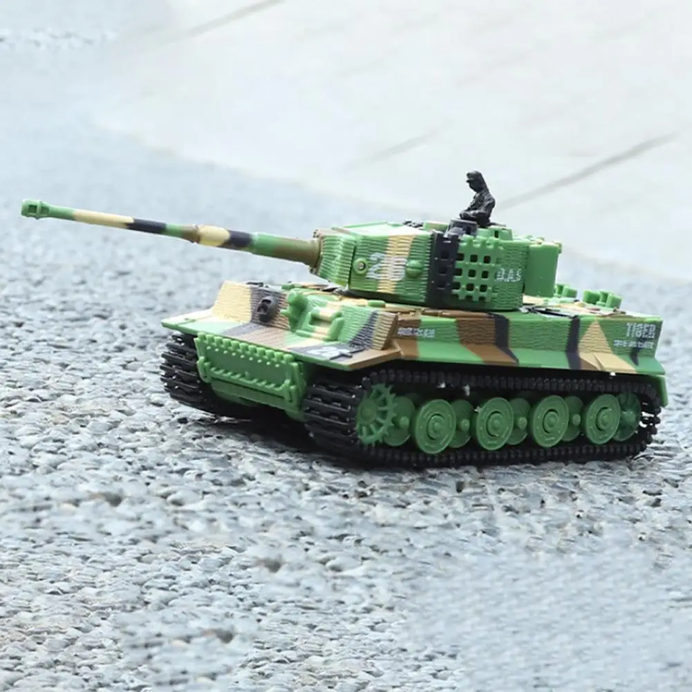 

Rc German Tiger Battle Turret 360°rotation 1:72 Sound Ready And Mini Assembled To Mini Shooting Toy Run Pain E4h5
