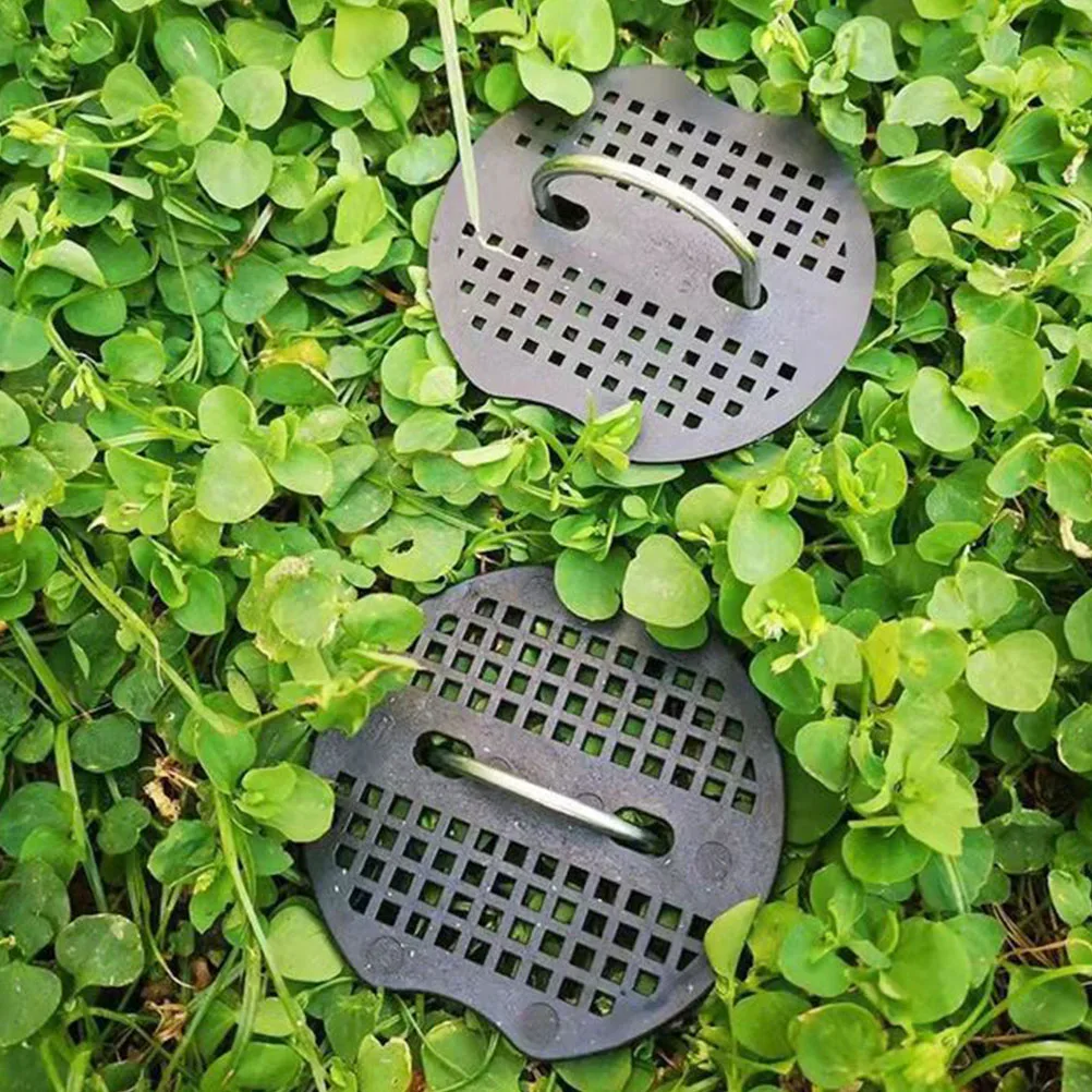 

50pcs Ground Stakes Nails U shaped Pads Gardening Stakes Gasket Tent Peg Gaskets Artificial Lawn Camping Canopy
