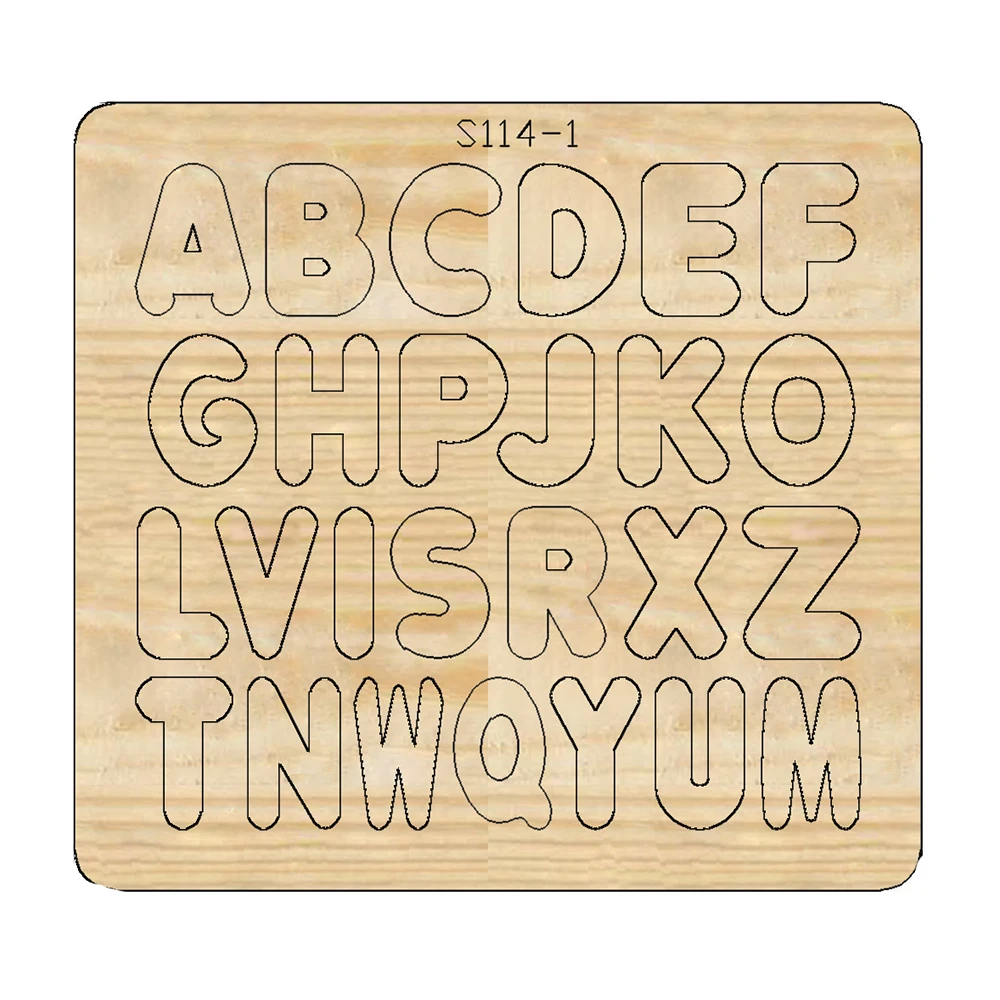 New English alphabet numbers Cutting Die Stencil Template for DIY Embossing Paper Photo Album Gift Cards Cut Cutters Wooden