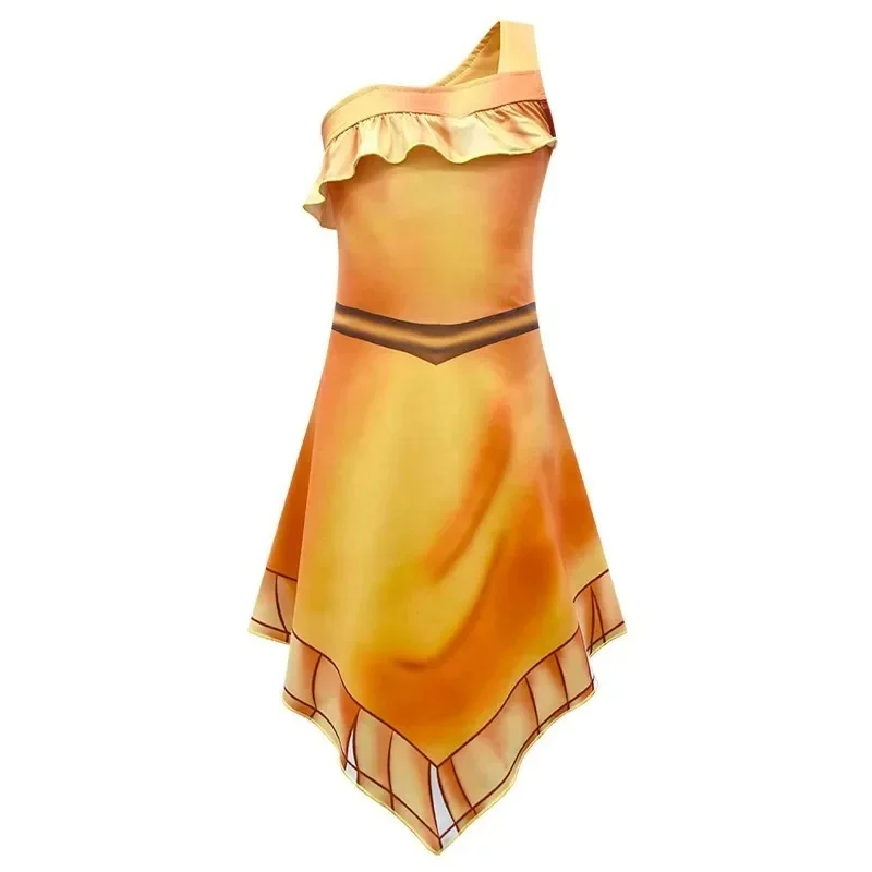 Fancy  sexy Princess pocahontas costume  Indian Cosplay costumes for ren halloween costumes Dress wig necklace view 2