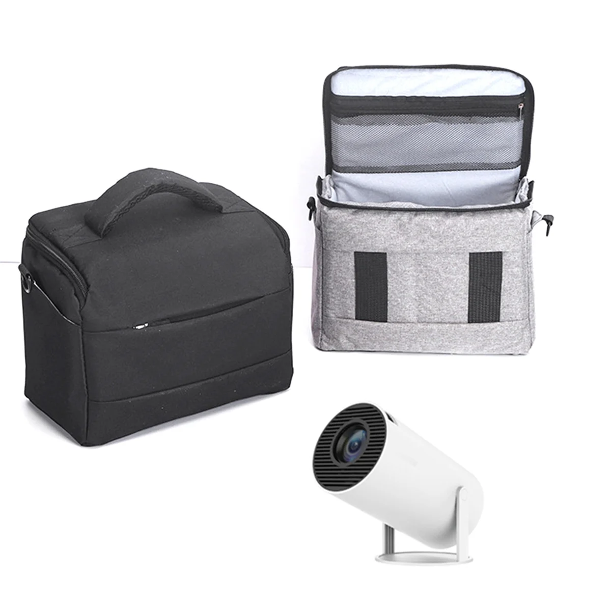 For HY320 Projector Bag Shockproof Camera Case Travel Carrying-Bag Storage for Projectors Black