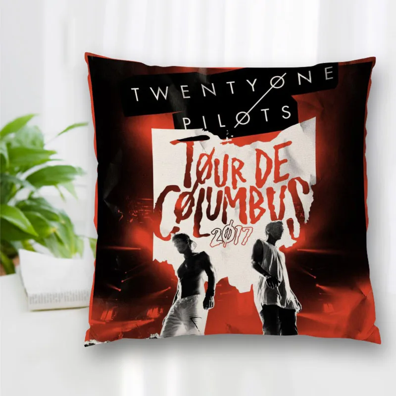 New Twenty One Pilots Rock Pillow Slips With Zipper Bedroom Home Office Decorative Pillow Sofa Pillowcase Cushions Pillow Cover