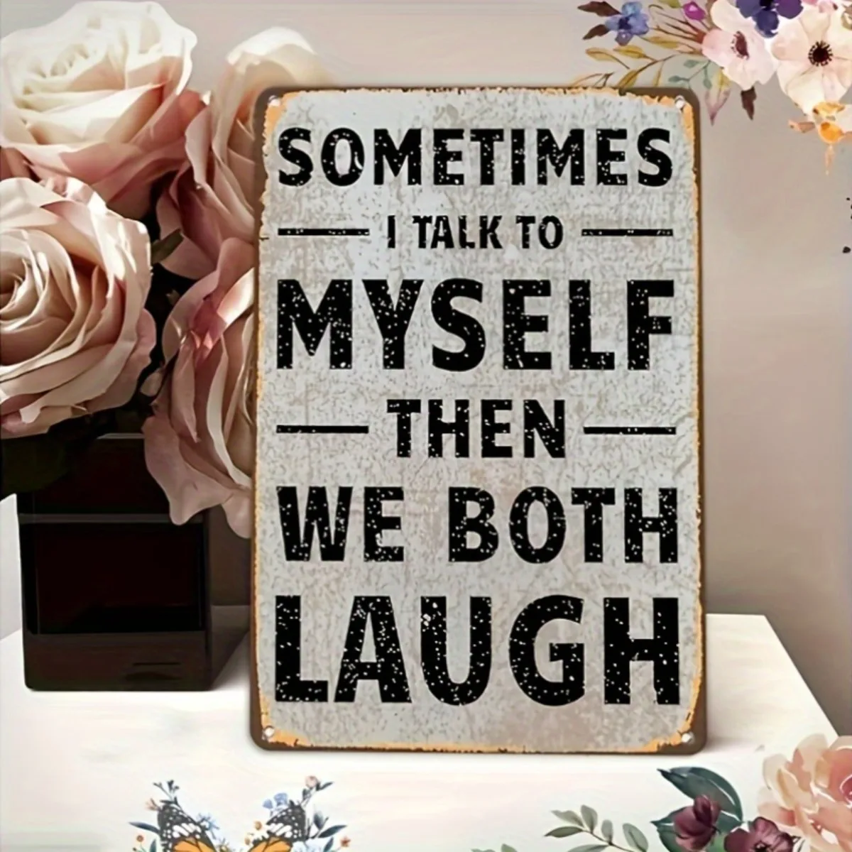 1pc Vintage Humorous Metal Sign 