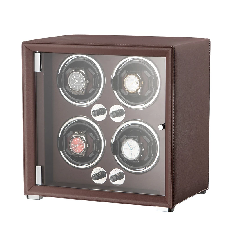 FLZX Leder Uhr Wickler Box Mechanische Uhr Automatische Wicklung Gerät Haushalt Multi Slot Shaker männer Uhren Lagerung Display Box 7