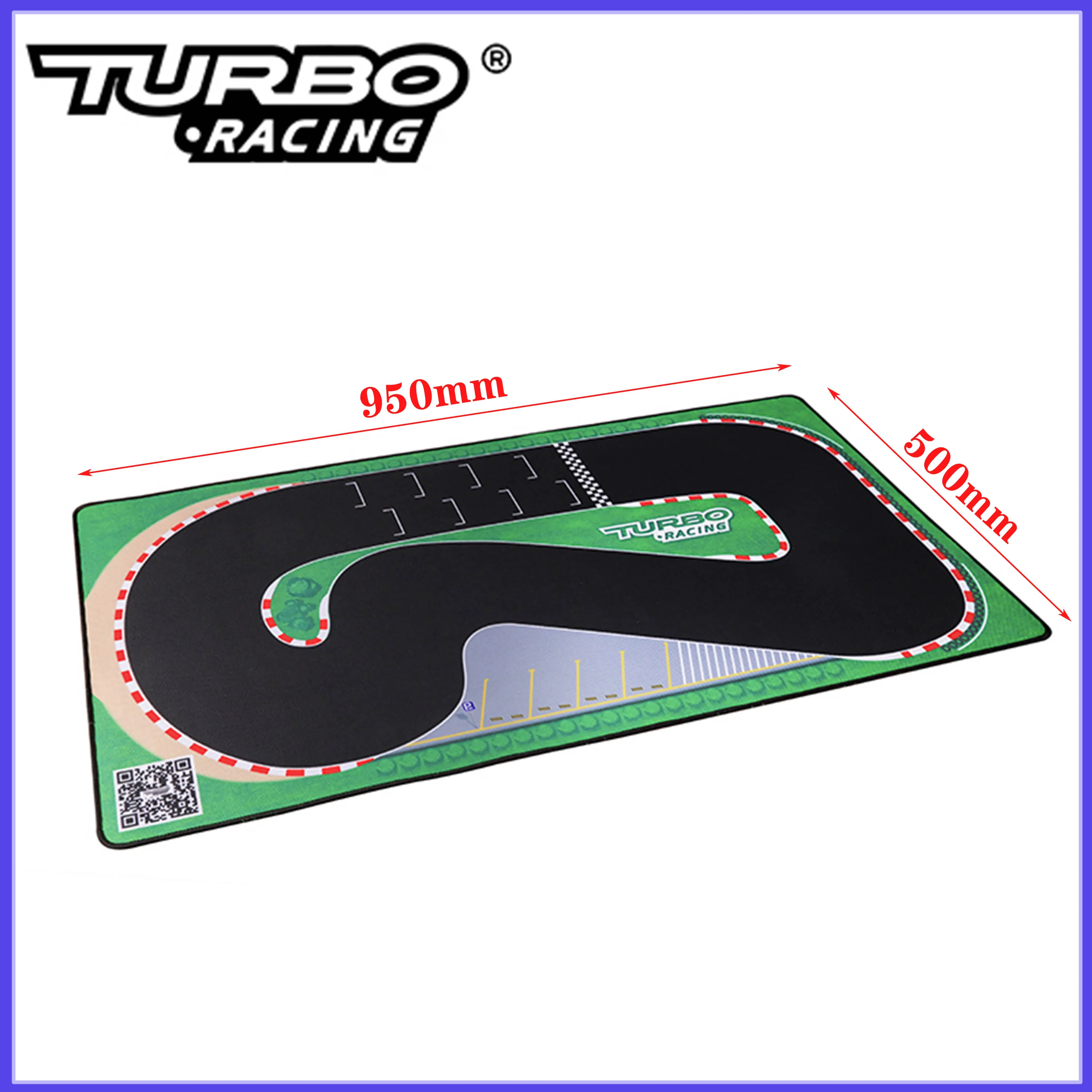 New 95x50cm Turbo Racing RC Drift Car Desktop Track 950x500mm Portable Rubber Mat 1:76 RC Mini Car Toys Race Runway Accessories