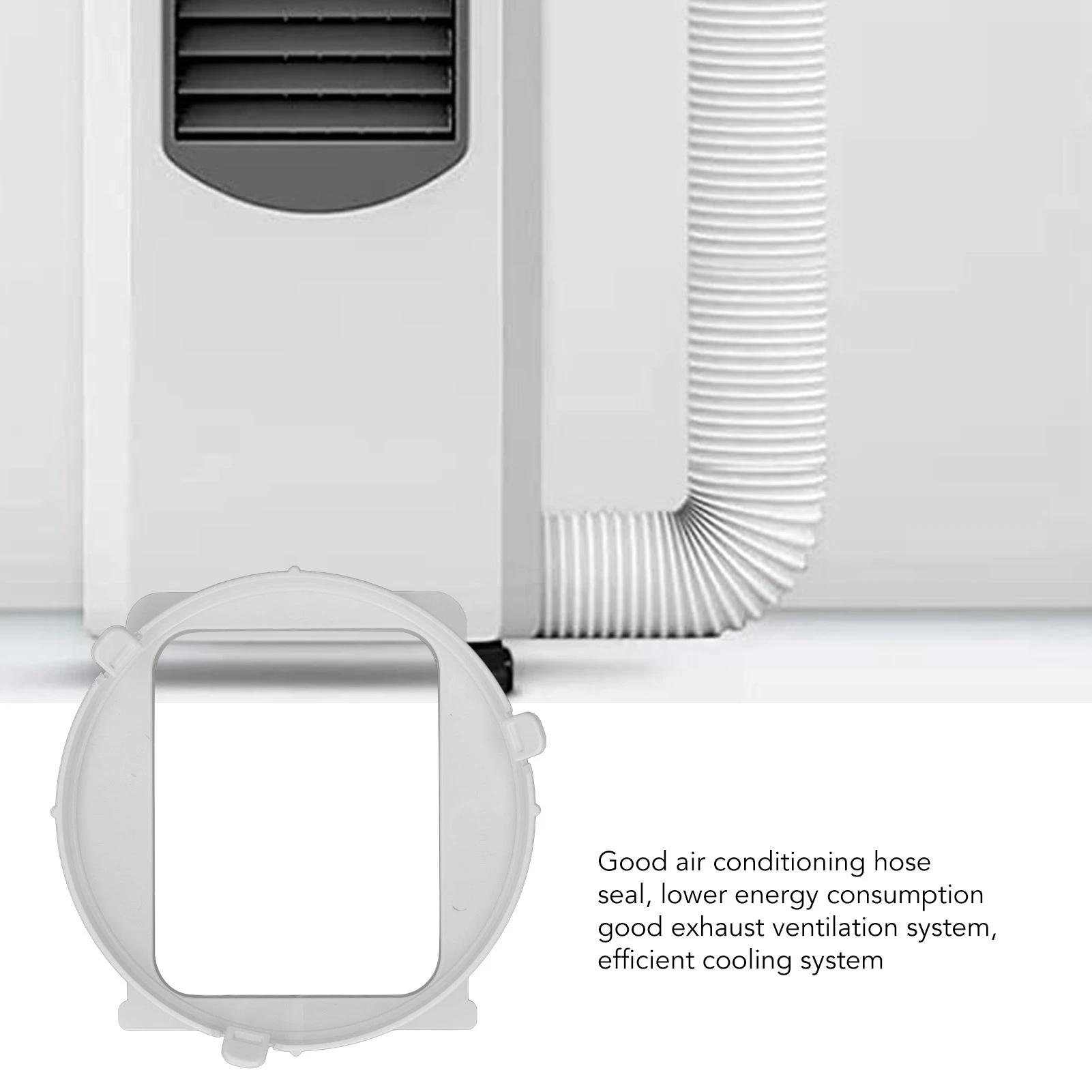 موصل خرطوم عادم مكيف ABS وصلات قابلة للتعديل محول خرطوم عادم مكيف الهواء المحمول للمنزل