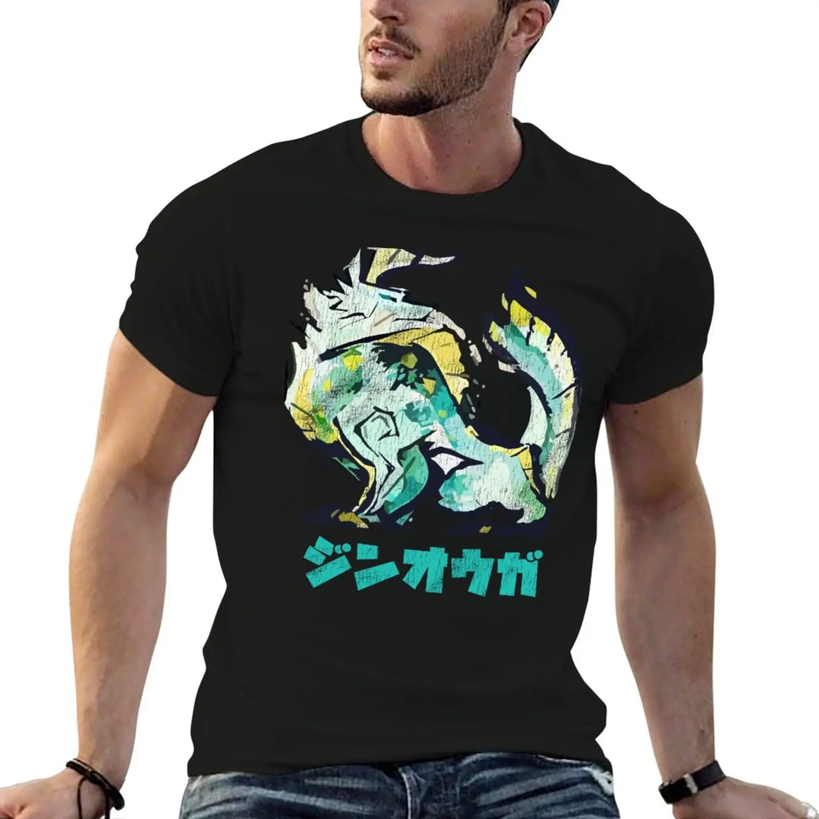 Monster Hunter Rise Zinogre T-Shirt Casual Street Style Short Sleeve Tee