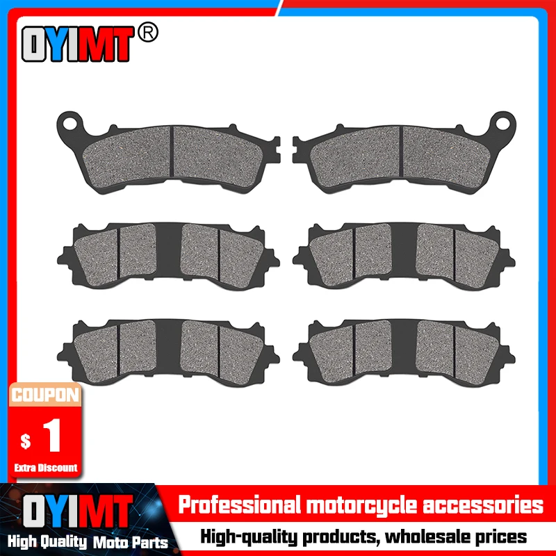 

Motorcycle Front and Rear Brake Pads for HONDA GL1800B Goldwing J Manual 2018-2022 GL1800BD GL1800D GL1800DA DCT Airbag