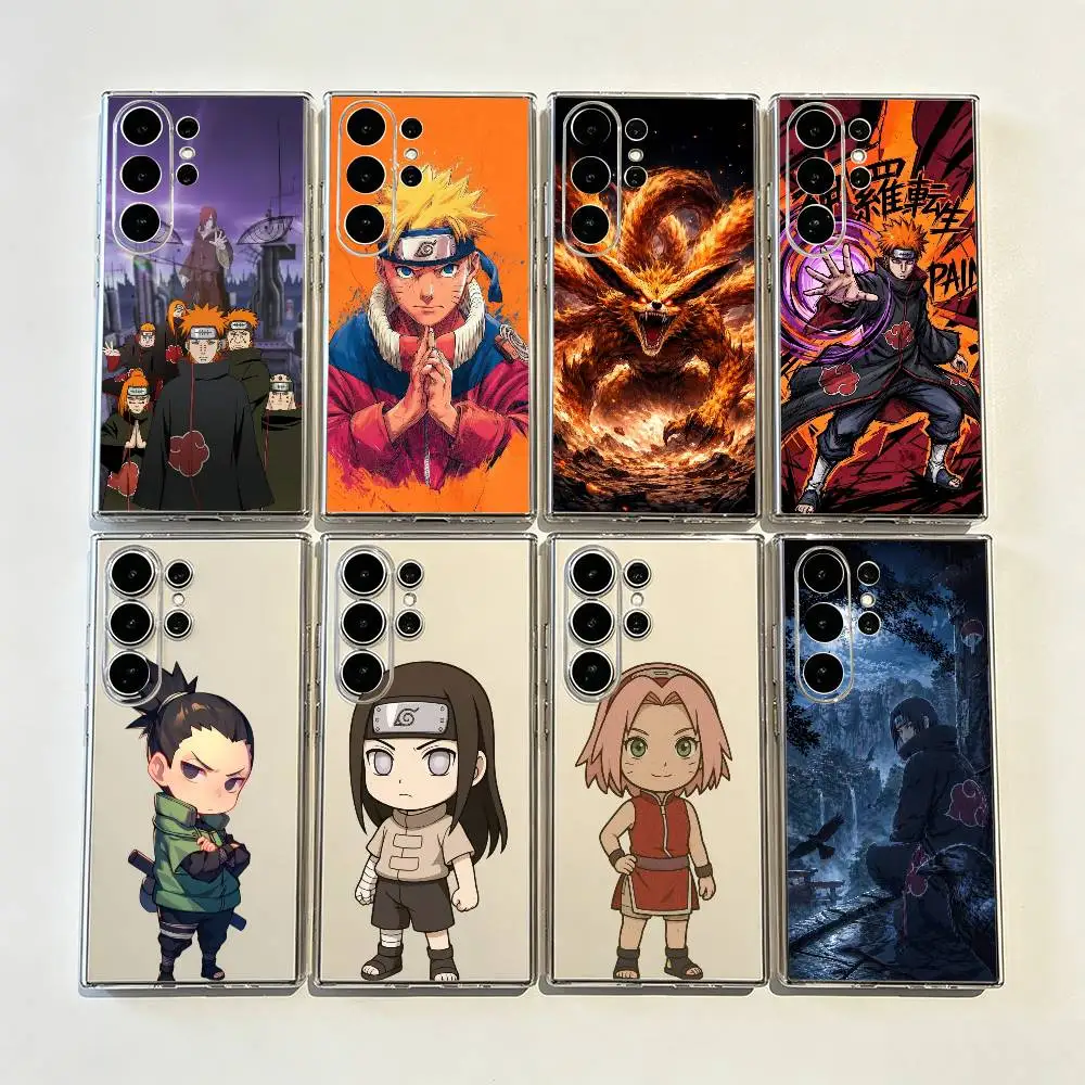 Nagato Pain Precise Hole Transparent Printed Phone Case for Samsung Galaxy S26/S25/24/23/22/30/21/10/9,Ultra,Plus