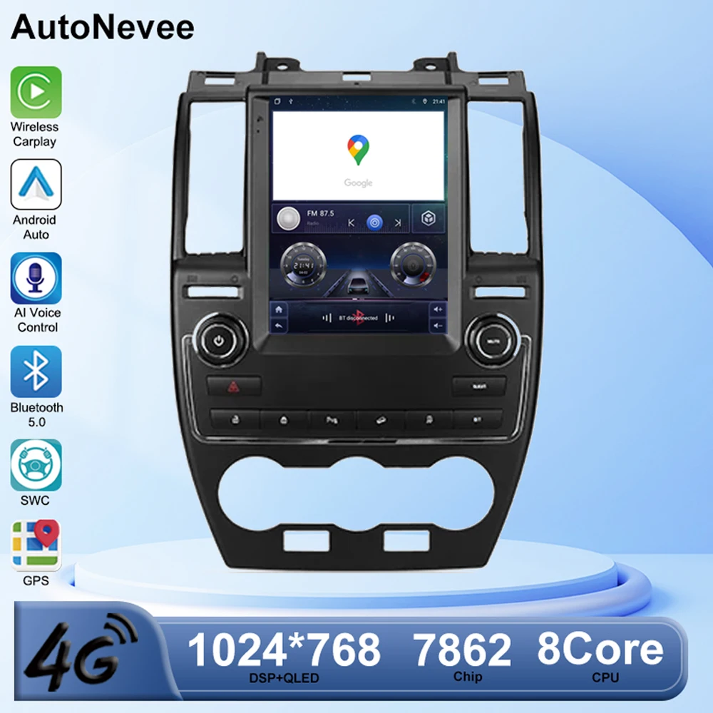 9.7inch Android 13 For Land Rover Freelander 2 2006 - 2012 For Tesla style Screen Car Radio Multimedia Video Player GPS No 2din