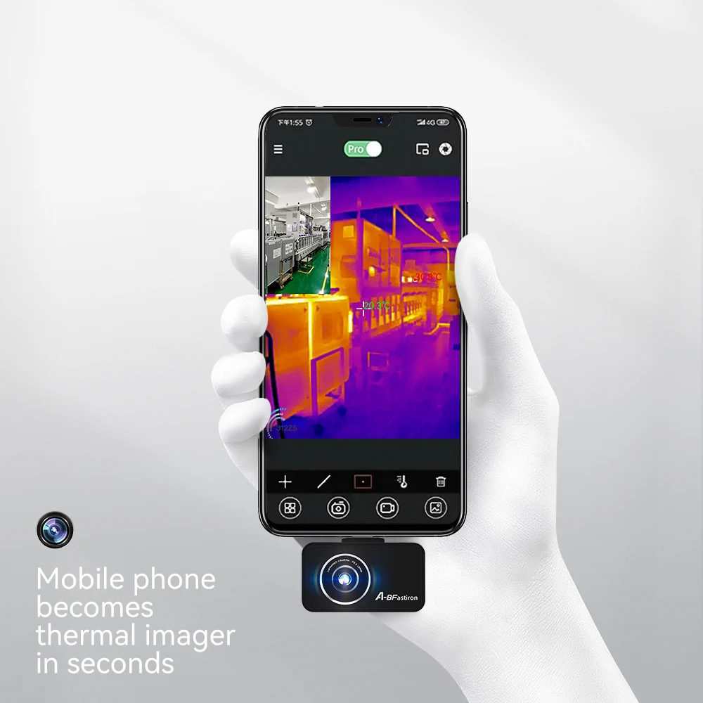 A-BF Thermal Imager Camera RX-450 Android Industrial PCB Circuit Floor Heating Pipe Detection Infrared Imaging Camera