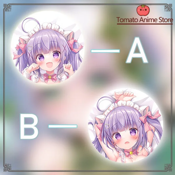 

Anime Game Dakimakura Hing Body PillowCase ぴこぴこぐらむcatgirl maid Cushion Otaku Bed Linings Xmas