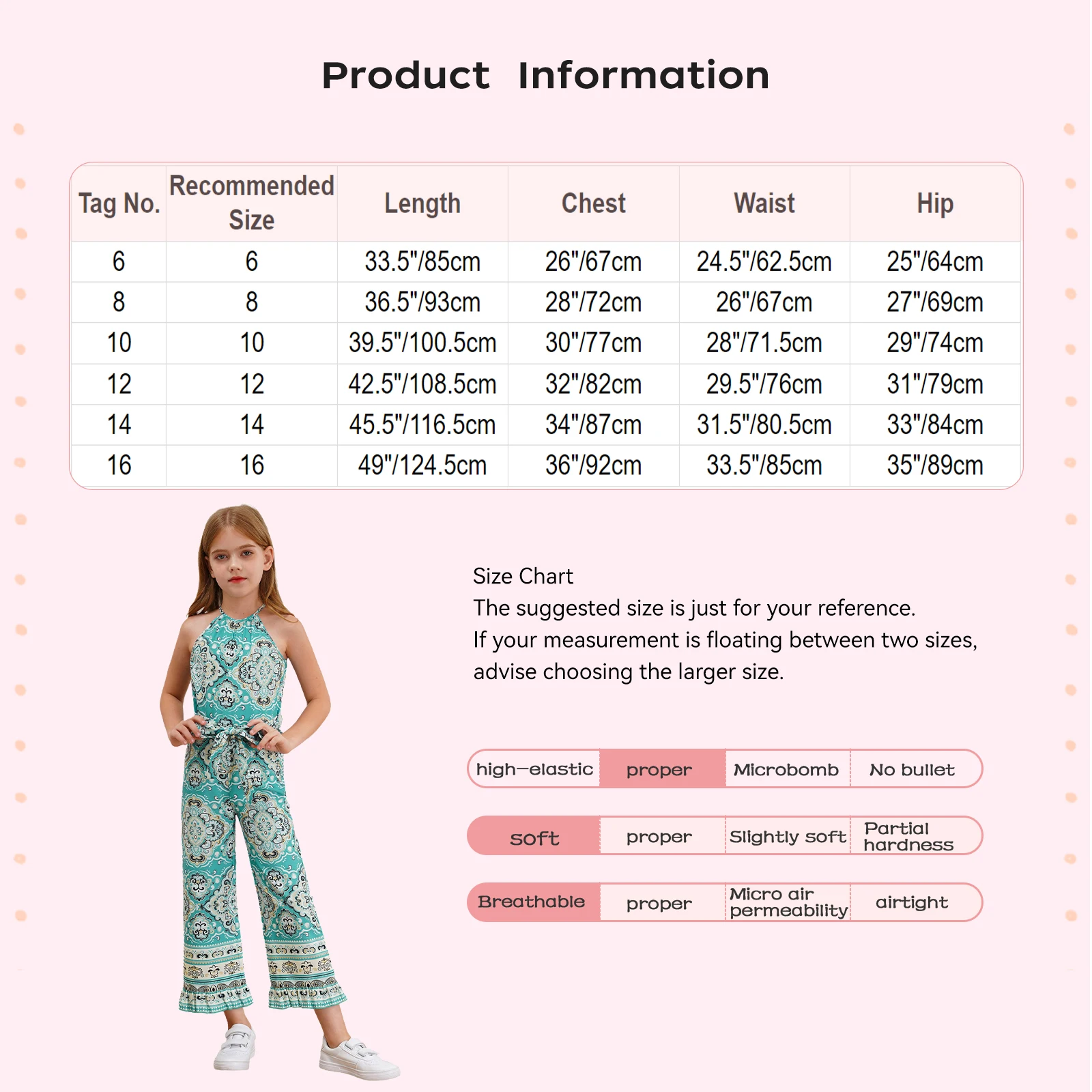 Kids Girls Casual Bohemian Style Jumpsuit Summer Sleeveless Floral Print Ruffle Hem Romper with Belt for Vacation Beach Clothes