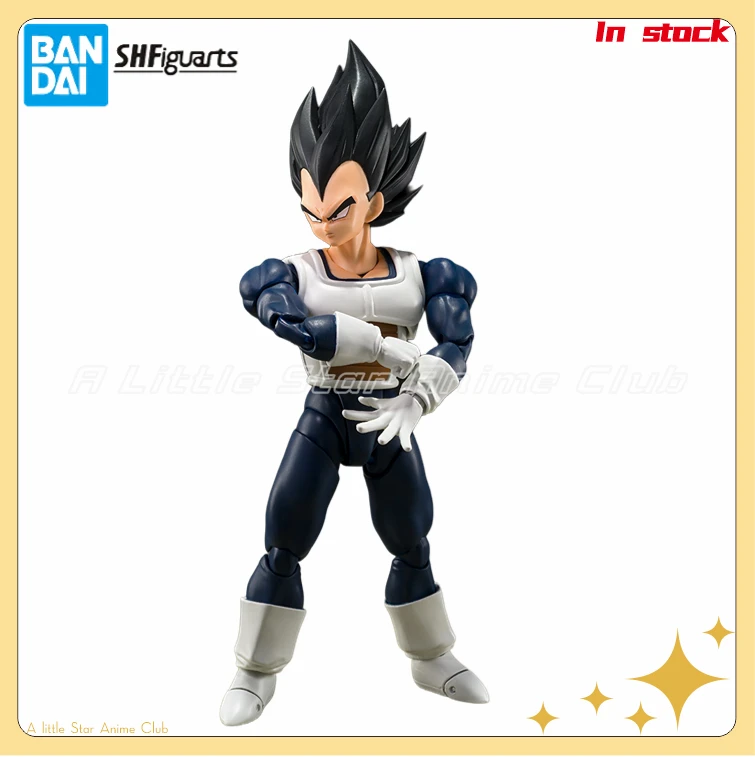 

In Stock Original BANDAI S.H.Figuarts DRAGON BALL Z Vegeta Old Combat Suit Action Figures Anime Figures Models Collection Toys