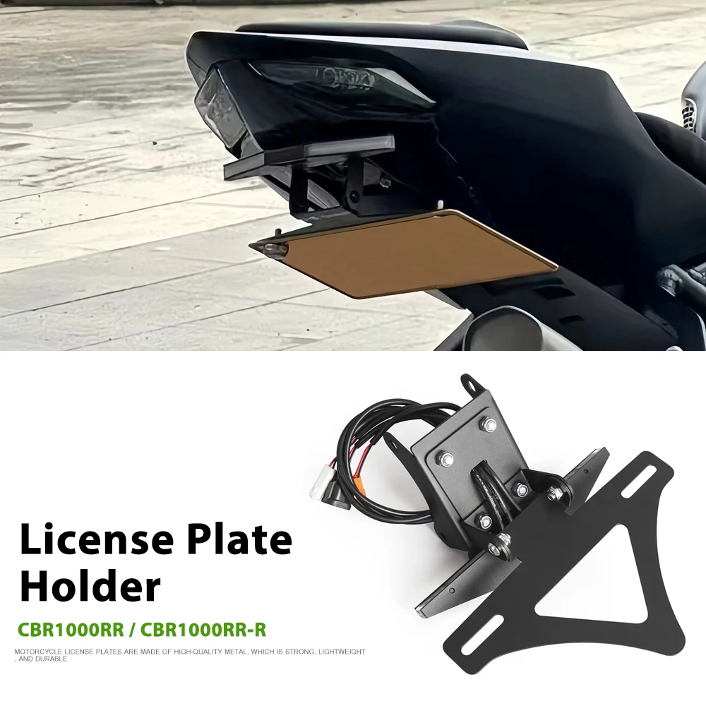 

For Honda CBR1000RR-R CBR1000RR 2020-2025 CBR 1000RR Tail Tidy Fender Eliminator Motorcycle License Plate Holder LED Turn Signal