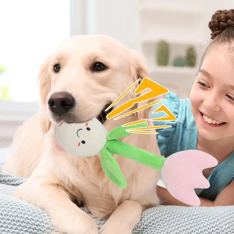 Pets Food Hiding Toy Plush Flower Dog Treat Toy Loneliness Relief And Interactive Fun Cuddly Toy For Dog Cat Pets