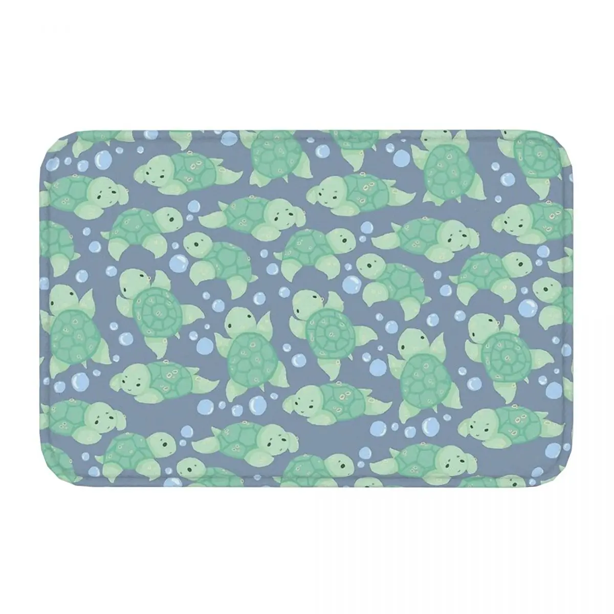 Chibi Mini Bathroom Mat Turtles Galore Doormat Living Room Carpet Outdoor Rug Home Decoration