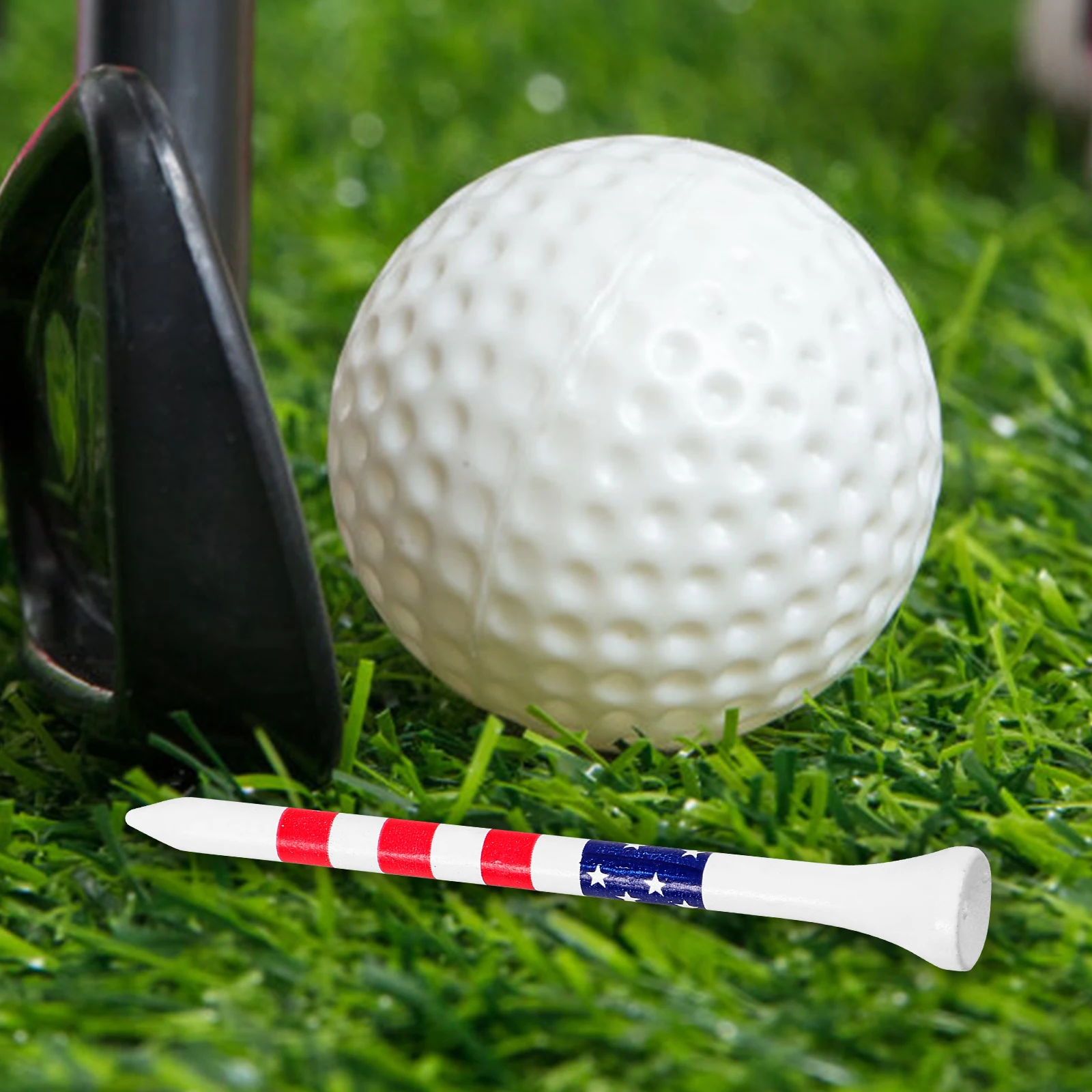 20 قطعة من حاملي كرات الجولف الخشبية الملونة الاحترافية القوية، مسامير منخفضة الاحتكاك لملحقات التدريب على النار الدقيق #1