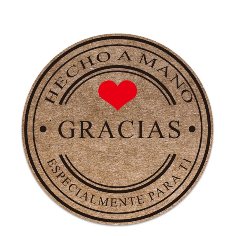 500pcs Spanish Thank You Stickers Holiday Baking Envelope Gift Packaging Sealing Decoration Stickers Round Kraft Paper Labels - view 6