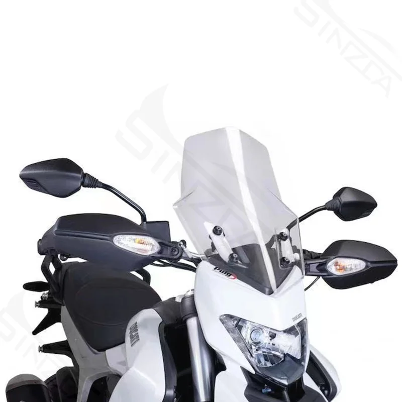 For Ducati Hyperstrada 821 939 2013 2014 2015 Touring Sport Windshield Windscreen Wind Deflectors Black