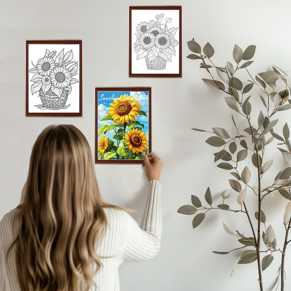 Malbuch für Erwachsene – 30 Blatt, Spiralbindung, speziell für Frauen, 11,2 x 8,3 Zoll, Zeichenbuch, Geburtstagsgeschenk, Geschenk für Feiertagspartys. – Detail 8