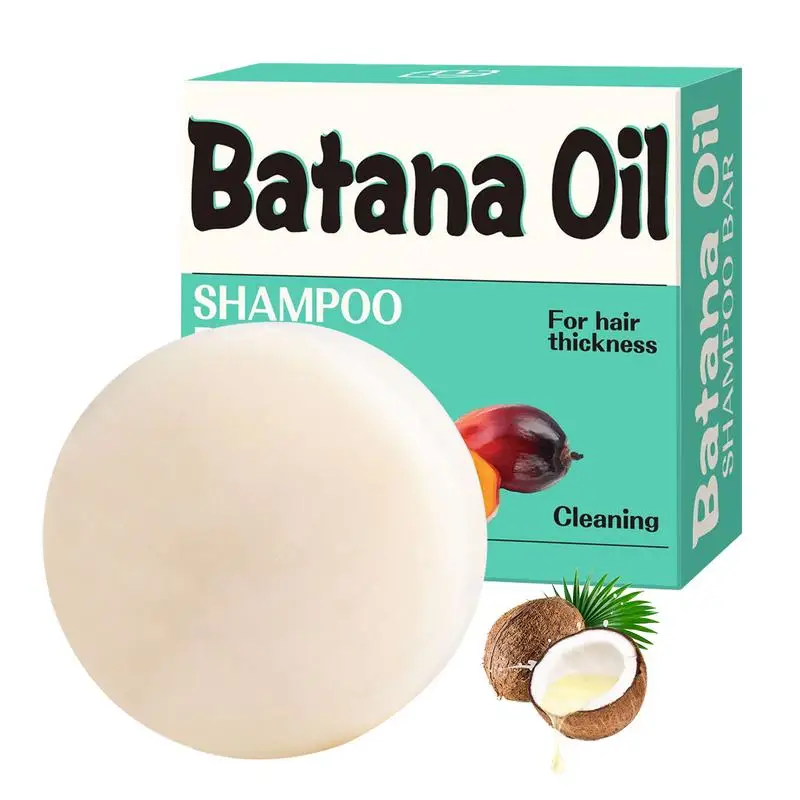 BatanaOil-barra de jabón para champú, 100g, tratamiento anticaída de crecimiento rápido para restaurar el cabello, reparar el cuero cabelludo dañado