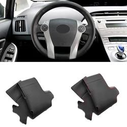For Toyota Prius 30 XW30 2009 2010 2011 2012 2013 2014 2015 Prius C US 2012 - 2017 Perforated Leather Car Steering Wheel Cover