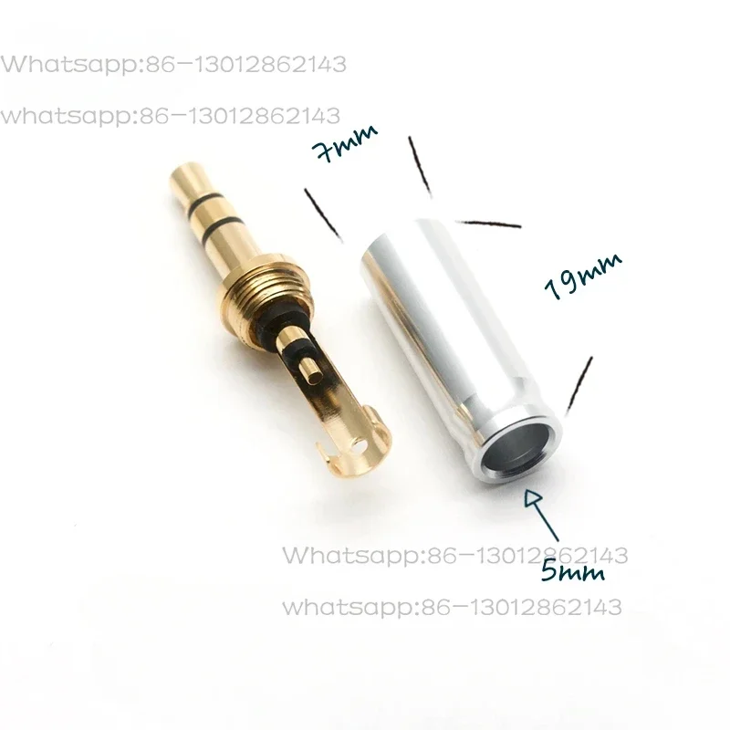 AEC 3.5mm 2.5mm 4.4mm balanced plug DIY upgrade cable headphone cable connector aluminum alloy housing