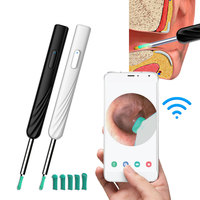 3.9mm WiFi Ear Cleaner Wax Removal Tool Ear Cleaning Camera Otoscope Wireless LED Light Oral Inspection Ear Care for Android IOS