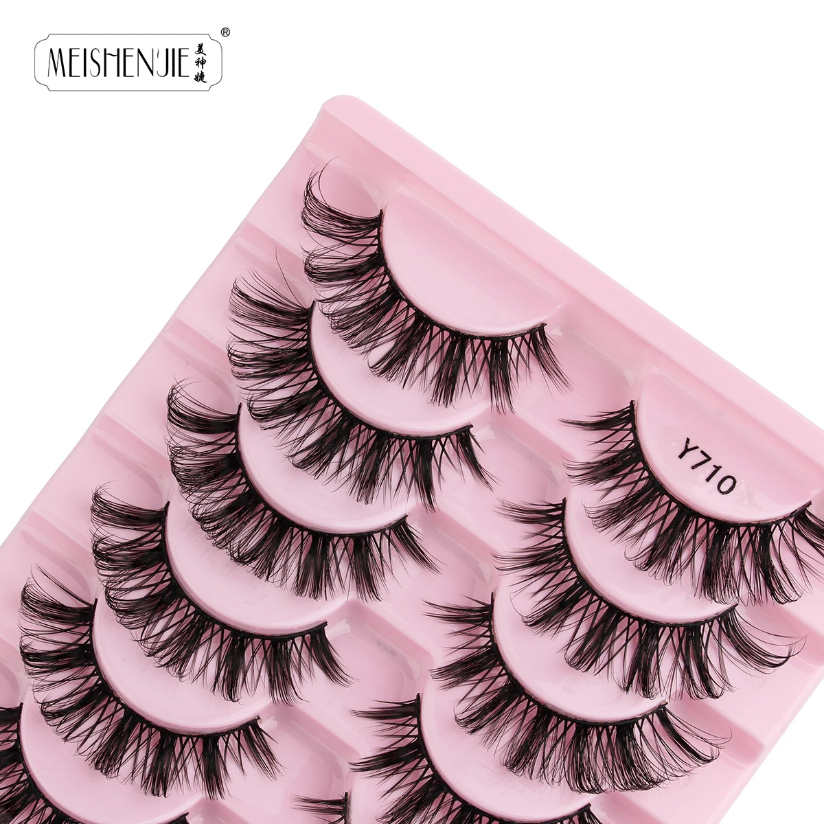 3/10 Pairs Soft False Lashes Dramatic Thick Russian Lashes 3D Mink Eyelashes Reusable Fluffy Russian Strip Lashes Make up Tools