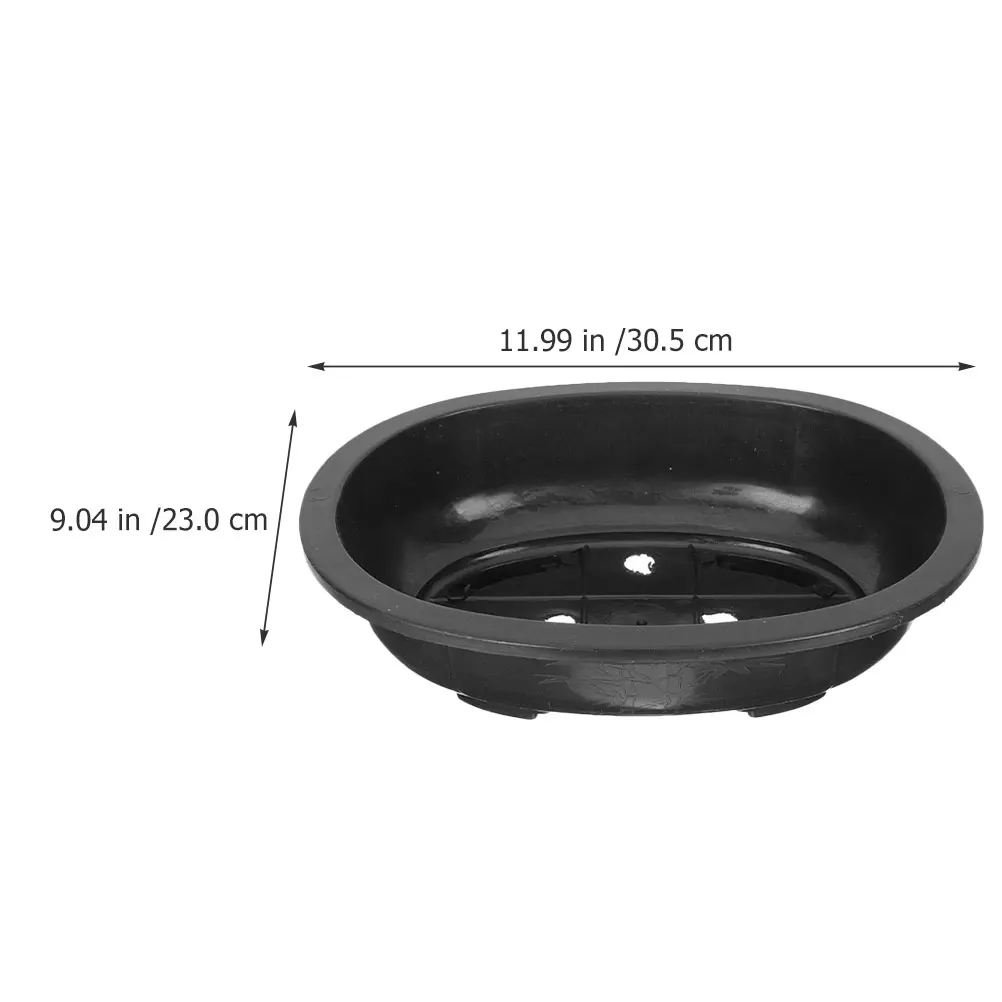

2pcs Large Plastic Flower Pots Elegant Oval Shape Garden Planters Bonsai Training Pots Planter Hotel Flowerpot