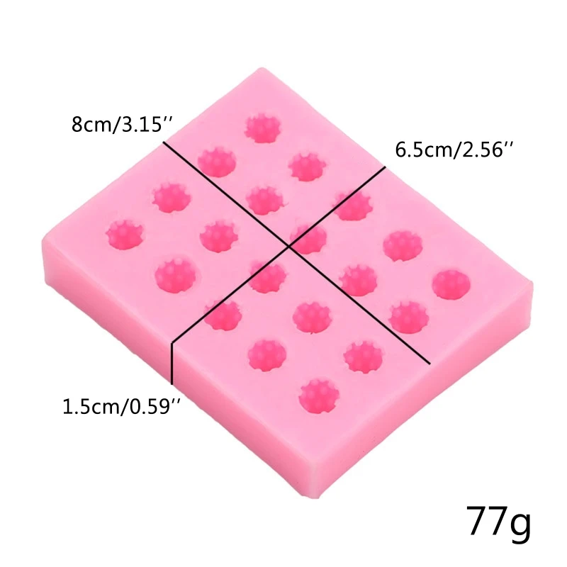 Silicone Fondant Moulds Chocolate Mold Strawberry Shape DIY Reusable Baking Tool New 2024