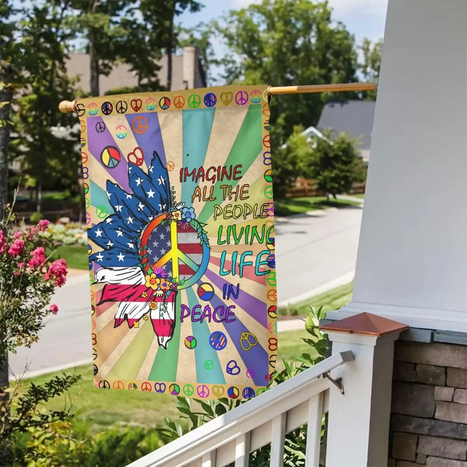 Peace Garden Flag 12 X 18 Inch Home Indoor & Outdoor Vertical Double Sided Flags Yard House Farmhouse Sign For Garden Ho LLO uui