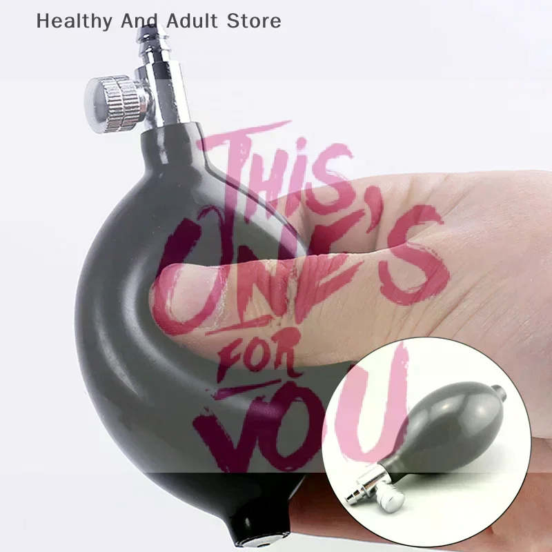 1pcs Inflatable Ball Blood Pressure Cervical Tractor Latex Air Inflation Balloon Bulb Pump Valve For Sphygmomanometer Tonometer view 2