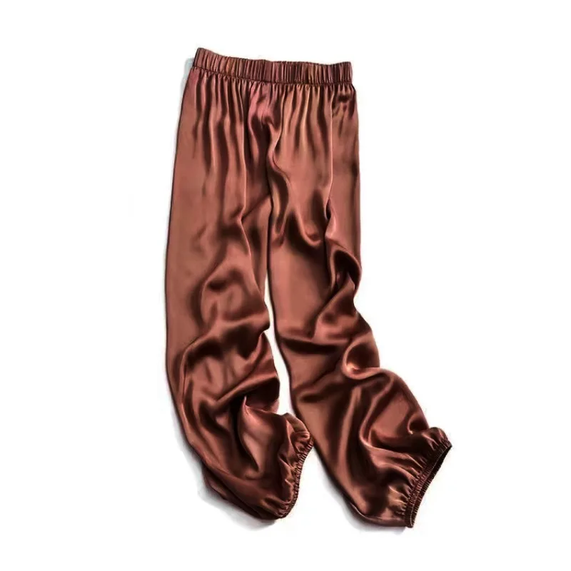 Summer Anti-mosquito Pants for Women Casual Satin Light Cool Comfortable Harem Pants