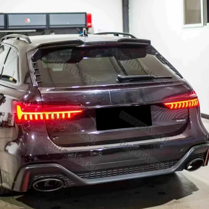 A6 Avant Für Audi A6 Allroad S6 A6 C8 RS6 2020+ Heckklappenlippe Carbonfaser Flügelspoiler Auto-Styling