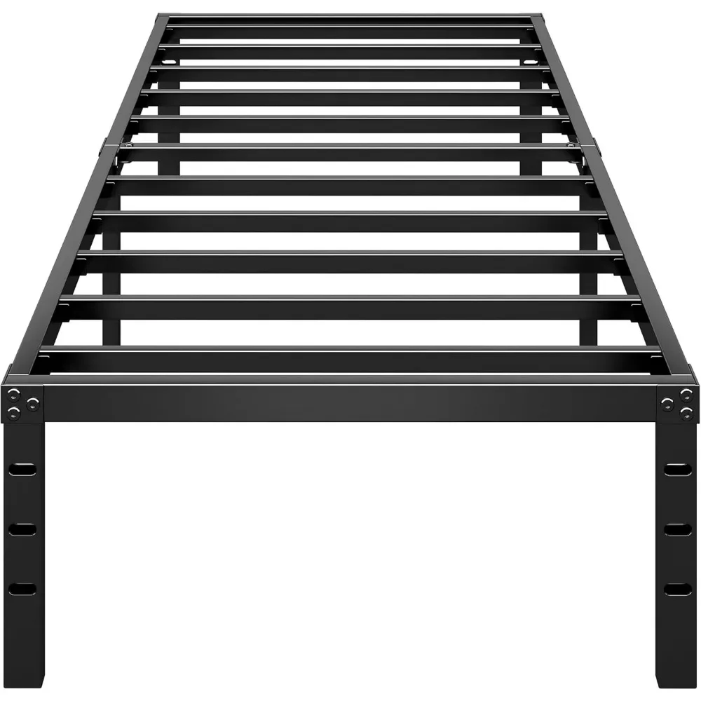 

Metal Platform Bed Frame Tall Bed No Box Spring Needed,Bed with Heavy Duty Strong Support Slats,Easy to Assemble