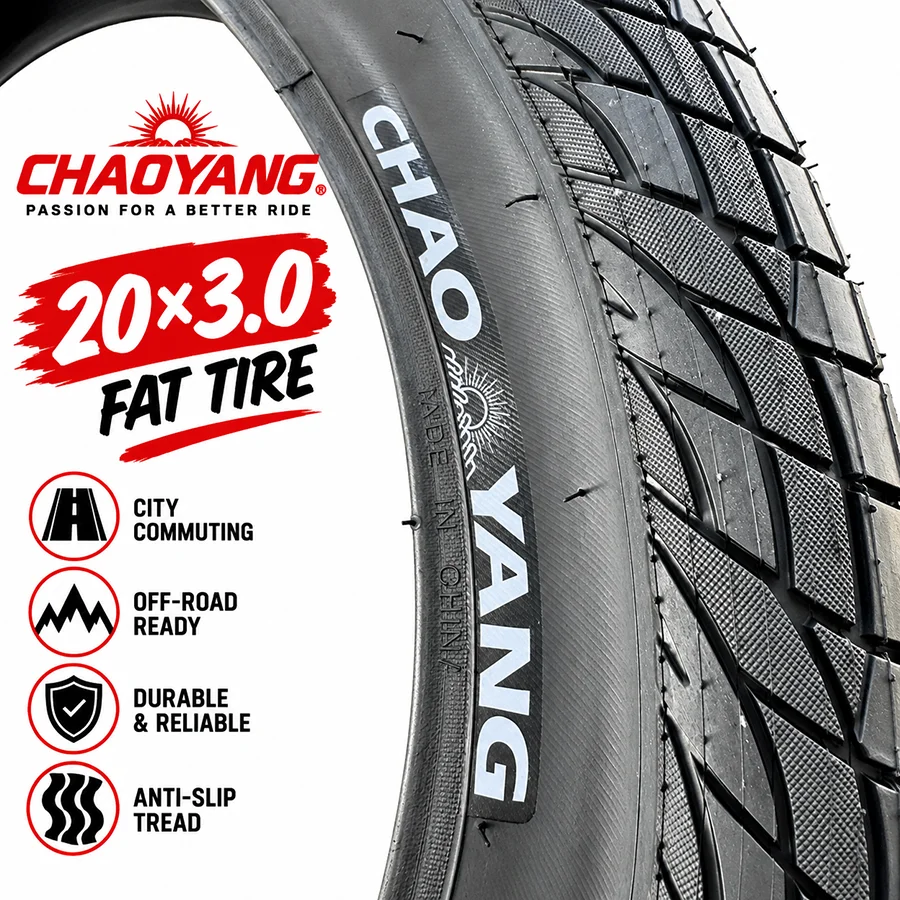 CHAOYANG H-5213E 20x3.0 Fatbike-Reifen 76-406 30TPI 770g E-Bike Fahrradreifen 2er-Pack – Detail 13