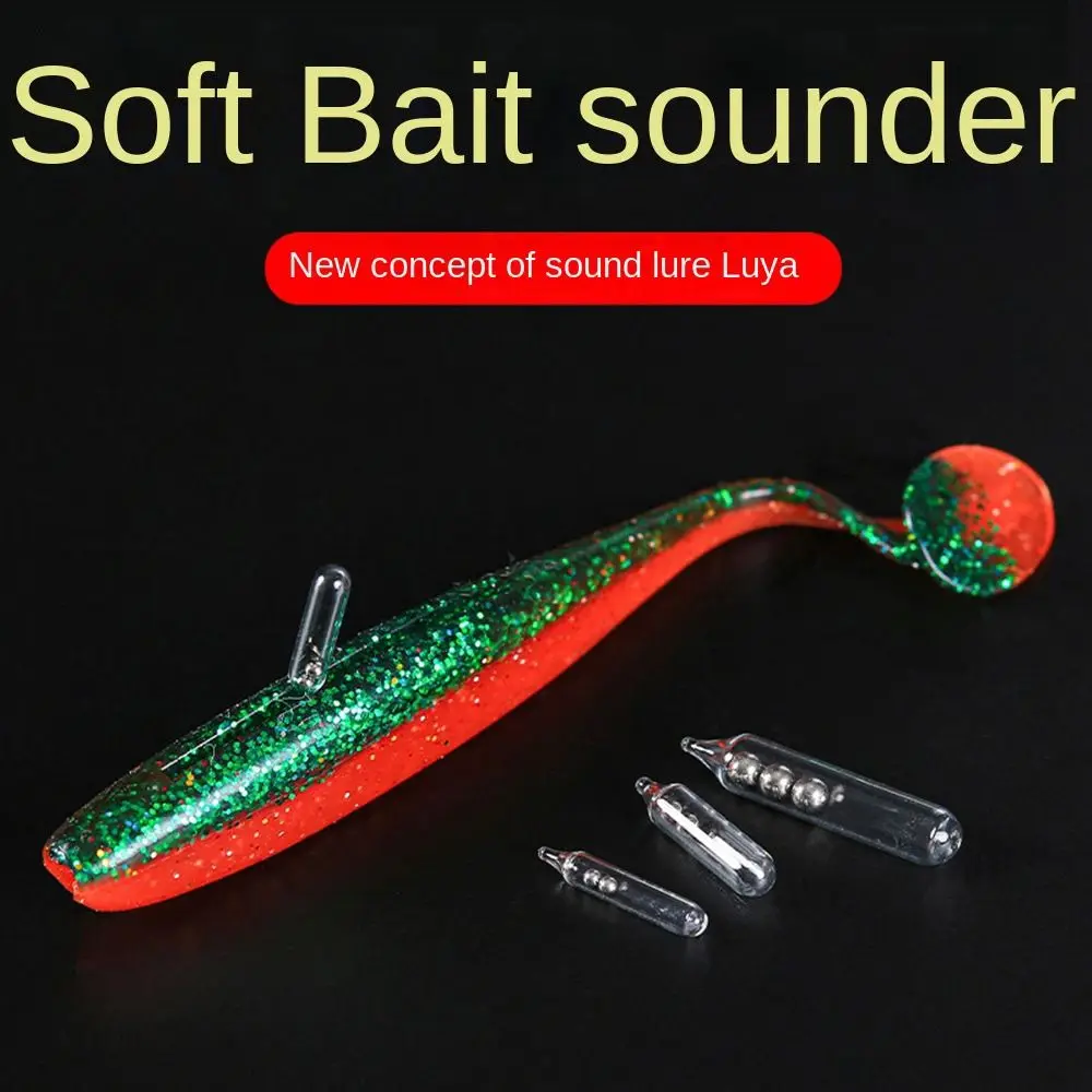 Hot Baits Tools Fishing bead sound bar Steel Ball Attract Fish Shake Attract DIY Glass Tie Tying Sound Bar soft fishing lure