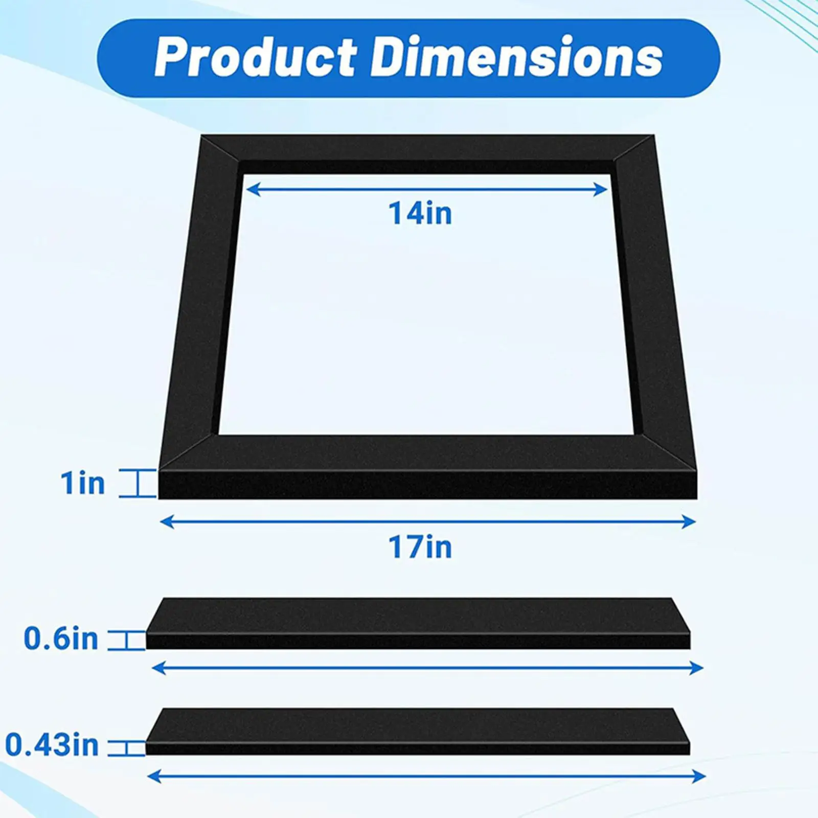 RV Roof Air Conditioner Gasket Kit Leveling Pads High Performance Professional EVA Foam Replacement Supplies Accessories