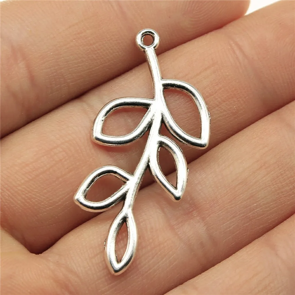 10pcs Flower Branch Charms for Jewelry Making
