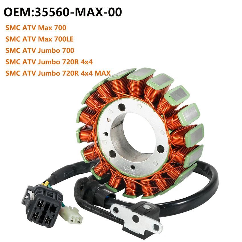 

Ignition Generator Stator Coil For SMC ATV Max 700 700LE Jumbo 700 720R 4x4 MAX BaltMotors ATV Jumbo 700 750 OEM:35560-MAX-00