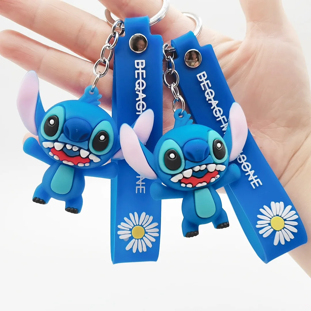 

Креативный брелок Lilo & Stitch, автомобильный брелок, эпоксидная хризантема, браслет, сумка, подвеска, фигурка, очаровательная сумка, аксессуар, подарки