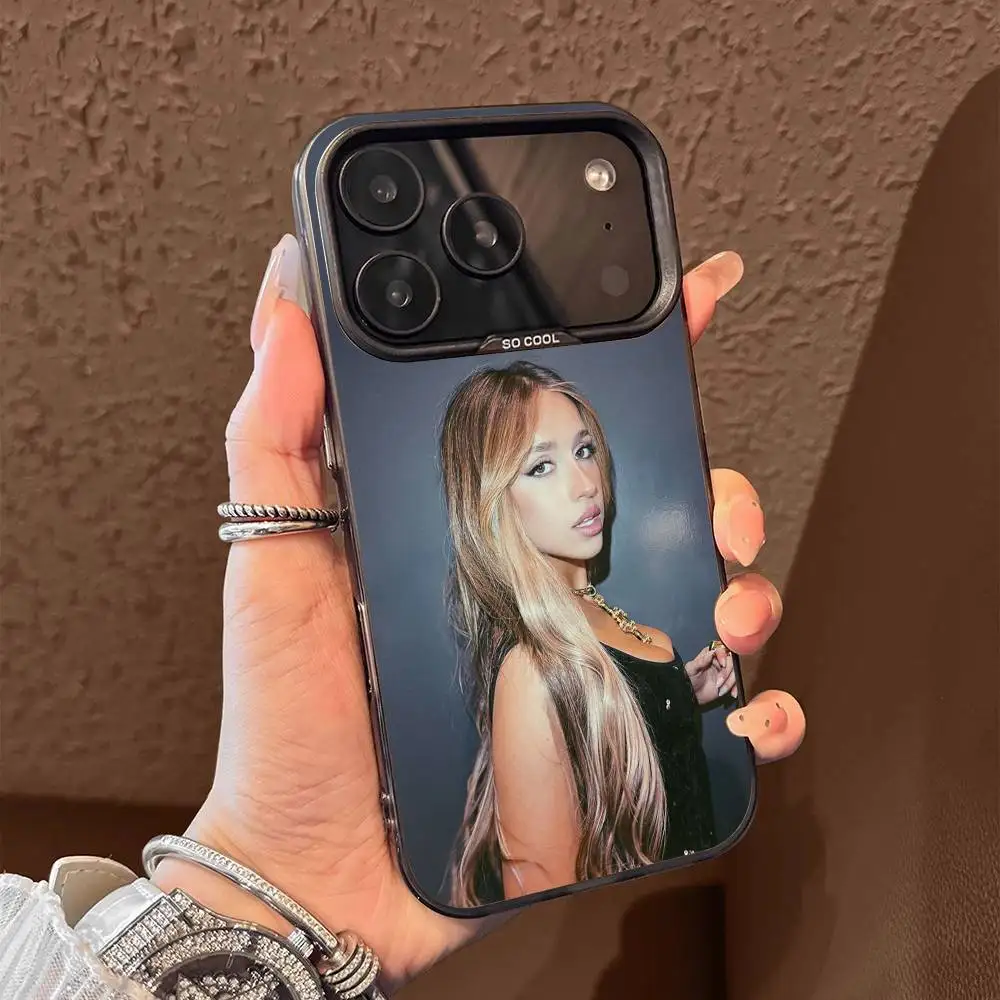 T-Tate McRae Si vicino alla cosa Custodia per telefono per iPhone 17,16,15,14,13,12,11,Pro,Max,Plus,E,Air,Mini Cover in Tpu nera