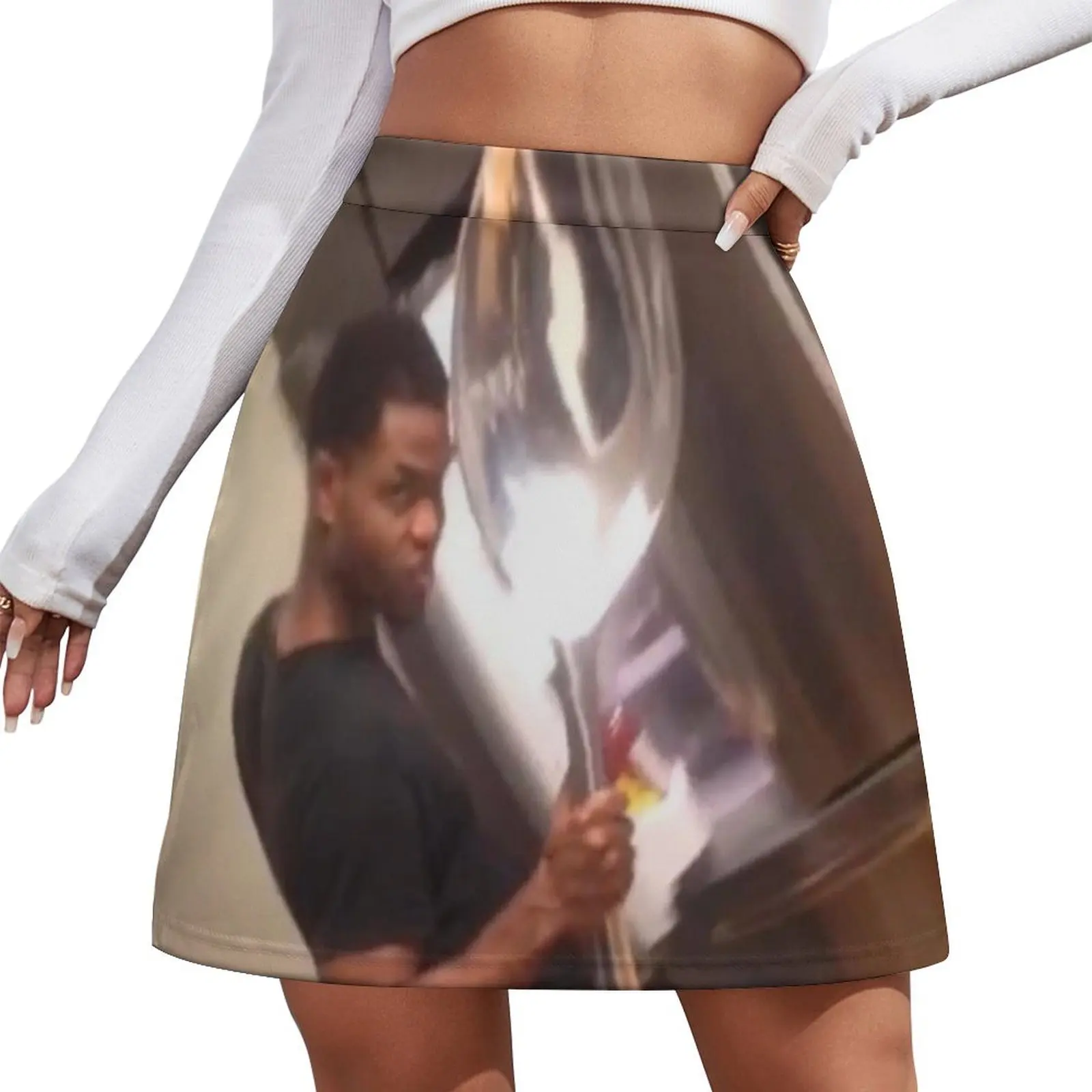 

Comically large spoon Mini Skirt korean style Woman skirts dresses for prom Women's summer skirt