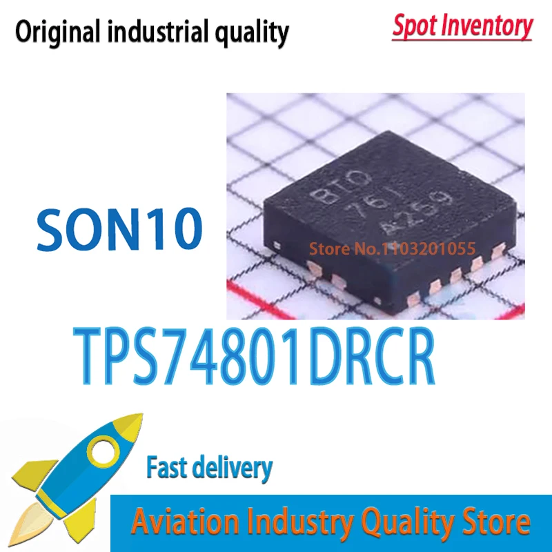 10PCS/LOT TPS74801DRCR TPS74801DRC TPS74801   SON-10 New Original In Stock